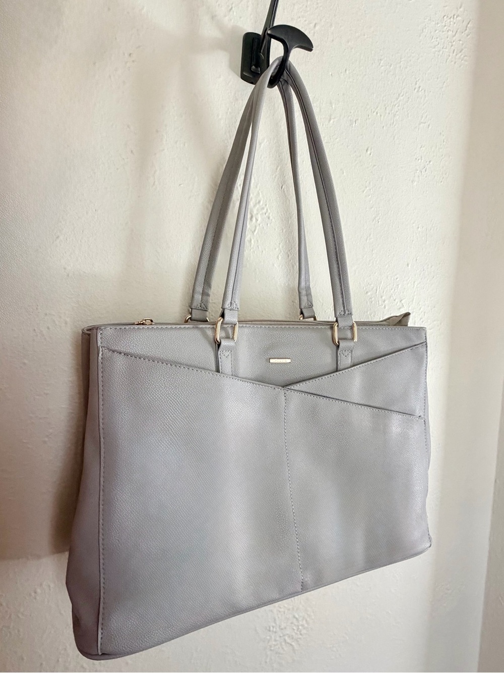 LOVEVOOK Structured Tote Bag in Light Gray